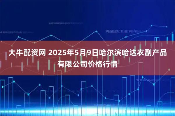 大牛配资网 2025年5月9日哈尔滨哈达农副产品有限公司价格行情