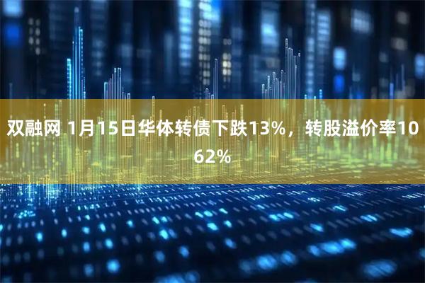 双融网 1月15日华体转债下跌13%，转股溢价率1062%