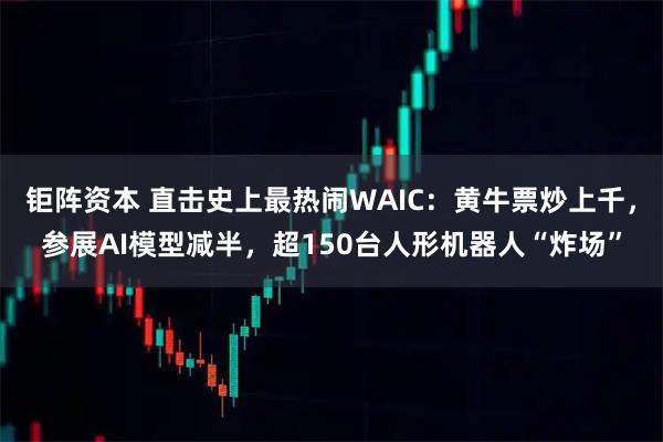 钜阵资本 直击史上最热闹WAIC：黄牛票炒上千，参展AI模型减半，超150台人形机器人“炸场”